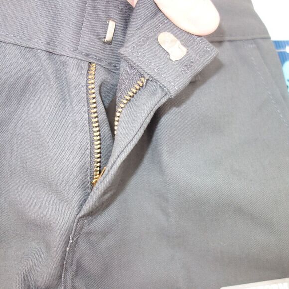 NEW Dickies Classic Fit Pants Reinforced Knee Chinos Boys Size 6 Regular Gray - Picture 3 of 6